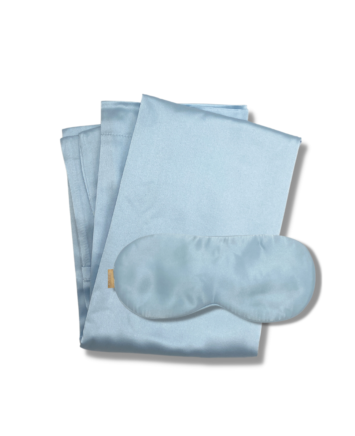 'baby blue' - 1 pillowcase + 1 eye mask